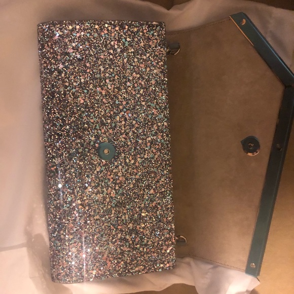 COPY - Jimmy Choo Emmie Coarse Glitter Clutch - Picture 5 of 9